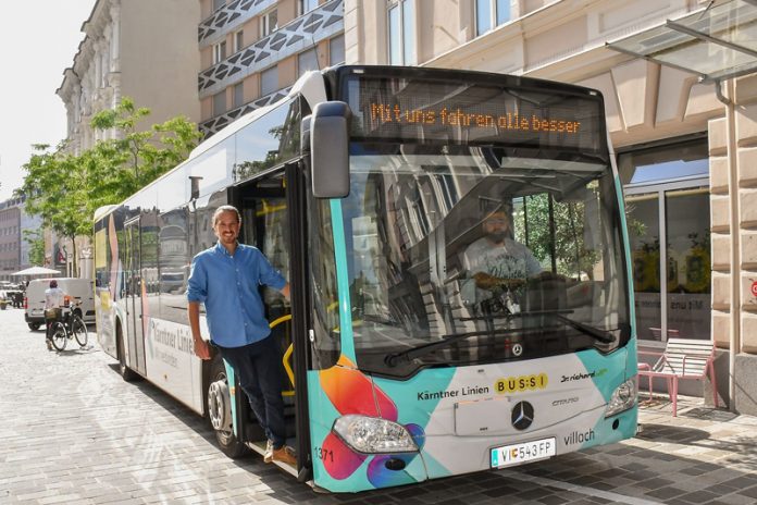 Der kostenlose Sommerbus fährt noch bis Ende September. Foto: Stadt Villach/Jandl.