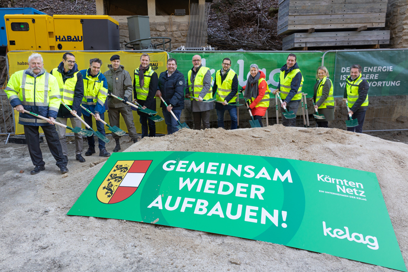 Ende November 2023 fiel der Startschuss zum Wiederaufbau des durch schwere Unwetter zerstörten Schaltwerks und Kraftwerks Arriach.